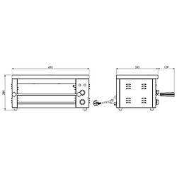 Salamandre Cuisine Professionnelle 610 x 330 mm - Combisteel