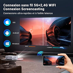 Acheter RAVAS Vidéoprojecteur 4K WiFi Bluetooth - Auto Focus - 25000 Lumens 5+2.4G WiFi - Projecteur Video 1080P Full HD Home Cinéma