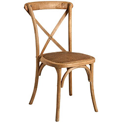 Acheter Aubry Gaspard Chaise bistro en hêtre empilable Lot de 6.