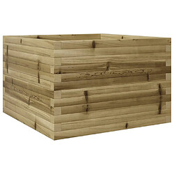 vidaXL Jardinière 70x70x46 cm bois de pin imprégné