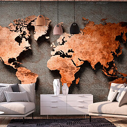 Artgeist Papier peint - Copper Map [100x70]