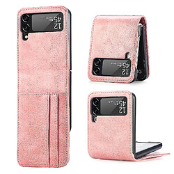 Universal Convient pour Samsung Galaxy Z Flip 3 Écran de pliage multi-cartes intégré Pu Le cuir Case de téléphone