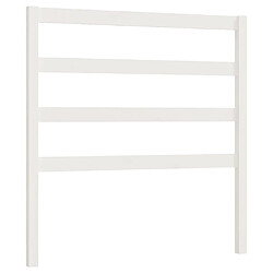 vidaXL Tête de lit Blanc 81x4x100 cm Bois massif de pin