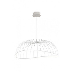 Luminaire Center Suspension Celeste blanc 1 ampoule 35cm