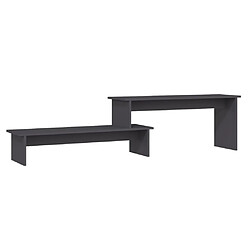 Maison Chic Meuble TV scandinave - Banc TV pour salon Gris 180x30x43 cm Aggloméré -MN49923