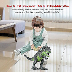 Universal Toy dinosaure à distance pour enfant, RC Tyrannosaurus Intelligent Interactive Smart Toy Remote Controller Controller Robot, LED Eyes with Spraying Fun