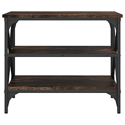 Maison Chic Meuble TV scandinave - Banc TV pour salon Chêne fumé 60x40x50 cm Bois d'ingénierie -MN13587 pas cher