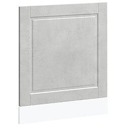 vidaXL Panneau de lave-vaisselle Porto gris béton 60x1,5x67 cm