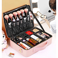 Universal Boîte de maquillage tissulaire grande capacité Sac à maquillage imperméable Accessoires Boîte de maquillage tissulaire Coffret de cosmétique Voyage Beauté Ongles Coffret de cosmétique