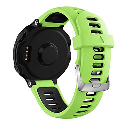 Bracelet en silicone deux tons vert noir pour votre Garmin Forerunner 220/230/235/620/630/F735XT