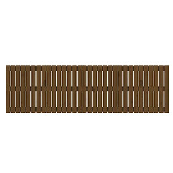 Avis vidaXL Tête de lit murale Marron miel 204x3x60 cm Bois massif de pin