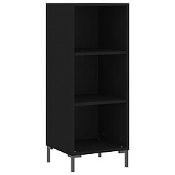 Avis vidaXL Buffet haut Noir 34,5x32,5x180 cm Bois d'ingénierie