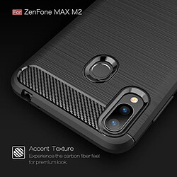 Avis Wewoo Coque en TPU antichoc fibre de carbone texture brossée pour ASUS ZenFone Max (M2) (bleu marine)