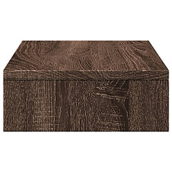 Acheter vidaXL Support de moniteur chêne marron 50x27x10 cm bois d'ingénierie