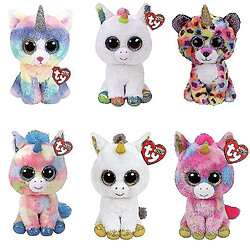 Universal Big eye beanie en peluche en peluche, chat de licorne, batte, renard et poney animal