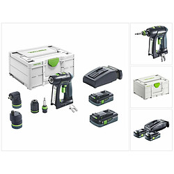 Perceusevisseuse Festool C 18 HPC 40 ISet 18 V 2 batteries 4 Ah chargeur SYSTAINER 3