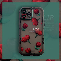 GUPBOO Étui pour iPhone11ProMax Retro Tulip Niche Coque Téléphone Bracelet Silicone