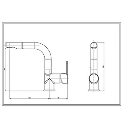 SCHÜTTE Mitigeur de lavabo avec spray rétractable LONDON chrome pas cher