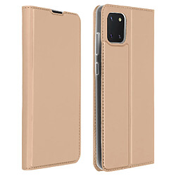 Avizar Housse Samsung Galaxy Note 10 Lite Folio Porte-carte Support Vidéo rose gold