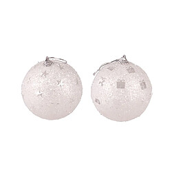 Urban Living 2 Boules de Noël sequin Cosychristmas - Argent