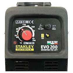 Avis Poste à souder EVO160 STANLEY FATMAX MMA + TIG + Cagoule Stanley Automatique 9/13 Facteur de marche 60%