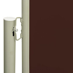 Avis vidaXL Auvent latéral rétractable de patio 140x600 cm Marron