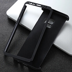 Wewoo Coque noir pour Samsung Galaxy S9 givré PC dur entièrement enveloppé housse de protection pas cher