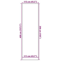 vidaXL Paillasson gris 115x400 cm pas cher