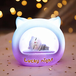 Universal Lampe de table kawaii chaton résine résistant lampe de chevet éclairage intérieur lumineux décoration de chambre cadeaux enfants livraison |