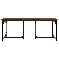 Avis vidaXL Table basse Chêne marron 90x50x35 cm Bois d'ingénierie