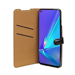 BigBen Connected Étui pour Oppo A72 Folio Wallet Fermeture avec Languette Aimantée Noir