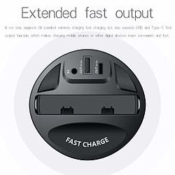 Universal Chargeur sans fil rapide 10W Chargeur de voiture 11 Pro XS XR/X/8 Samsung S9/S8/Note10/Note9 Chargeur de voiture