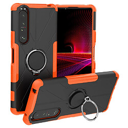 Coque en TPU anti-chute avec béquille pour votre Sony Xperia 1 III 5G - orange