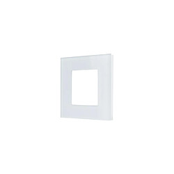 Acheter Ledkia Module Double Obturateur avec Plaque Crystal Modern Blanc