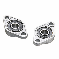 Wewoo 2 PCS Diamant KFL-08 000 001 Boîtier de roulement miniature en alliage de zinc Accessoires d'imprimante 3D UniverselTaille KFL08 diamètre intérieur 8 pas cher