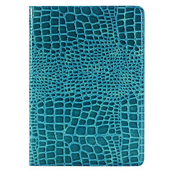 Wewoo Smart Cover bleu pour iPad Pro 9.7 pouces Crocodile Texture horizontale Flip étui en cuir avec Holder & Card Slots & Wallet