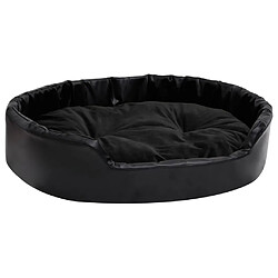 vidaXL Lit pour chiens Noir 90x79x20 cm Peluche et similicuir