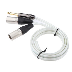 Remplacement de câble audio mâle 6.35mm vers double xlr mâle pour pc 150 pas cher