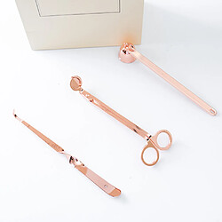 Avis Bougie Extincteur Set Bougie Eteignoir Mèche Trimmer Dipper Or Rose