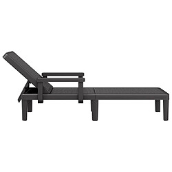 Acheter vidaXL Chaise longue réglable en hauteur à 4 positions polypropylène