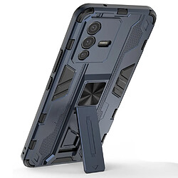 Coque en TPU anti-griffes avec béquille, bleu pour votre Vivo S12