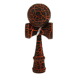 Avis Fissure Bois Jeux Peinture Kendama Jouets Enfants à Billes Noir Et Orange,