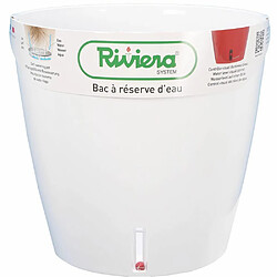 Avis RIVIERA Pot rond Eva New en plastique - Ø 46 cm - 49 L - Blanc