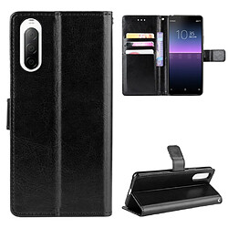 Etui en PU cheval fou noir pour Sony Xperia 10 II