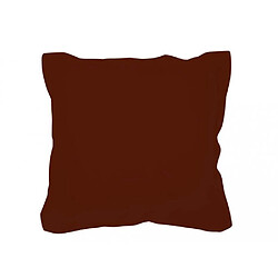 Soleil D'Ocre Coussin déco 60x60 cm en coton PANAMA brique