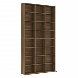 vidaXL Armoire à CD Chêne marron 102x23x177,5 cm Bois d'ingénierie