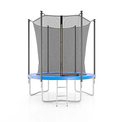 Jump4Fun Trampoline de jardin ø185 cm / 6FT avec Filet intérieur, Matelas de protection et Echelle