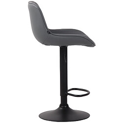 Avis Non Tabouret de bar Lentini simili cuir noir