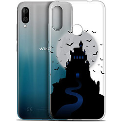 Caseink Coque Pour Wiko View 3 LITE (6.09 ) [Gel HD Collection Halloween Design Castle Nightmare - Souple - Ultra Fin - Imprimé en France]