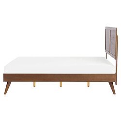 Acheter Beliani Lit double en bois marron 160 x 200 cm ISTRES